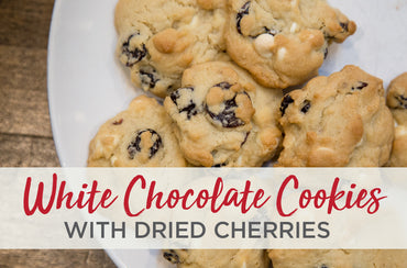 White Chocolate Chip Cookies with Dried Cherries :: A Recipe