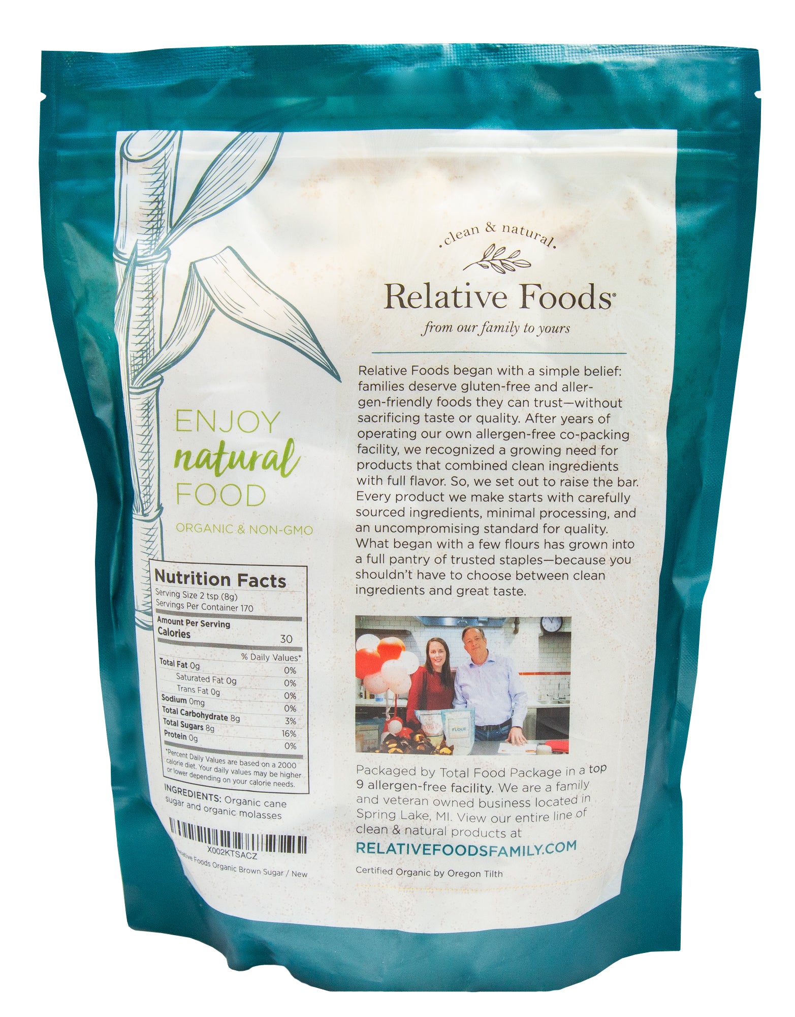 Brown Sugar - Organic, Non-GMO, Gluten Free