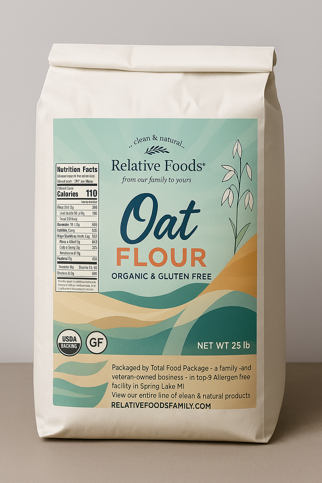 Oat Flour - Organic & Gluten Free