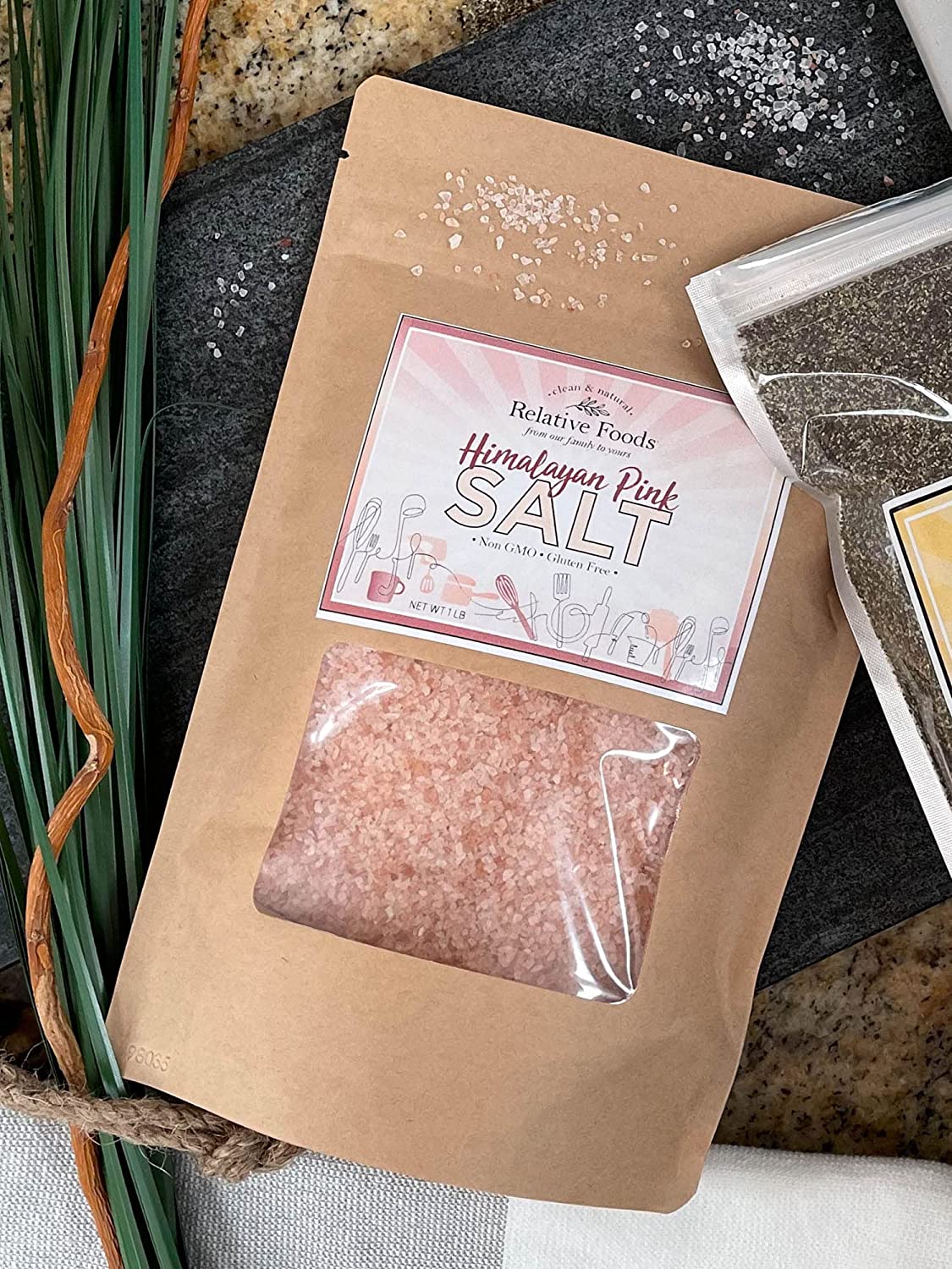 Salt - Pink Himalayan - Non GMO, Gluten Free, Kosher - 1 Lb.