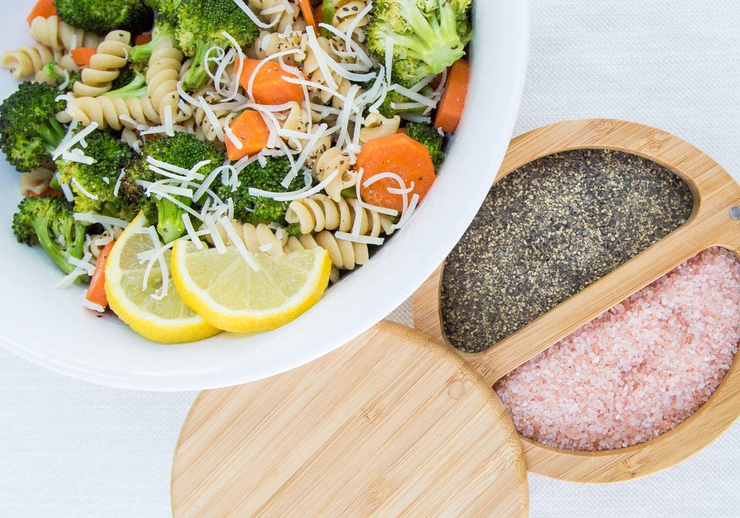 Bamboo Duet; Set includes Himalayan Pink Salt and Pepper