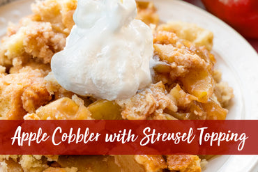 Apple Cobbler with Streusel Topping