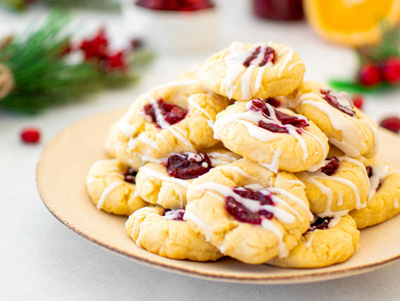 Cranberry Orange Jam Thumbprint Cookies with Mimi’s Organic Eats