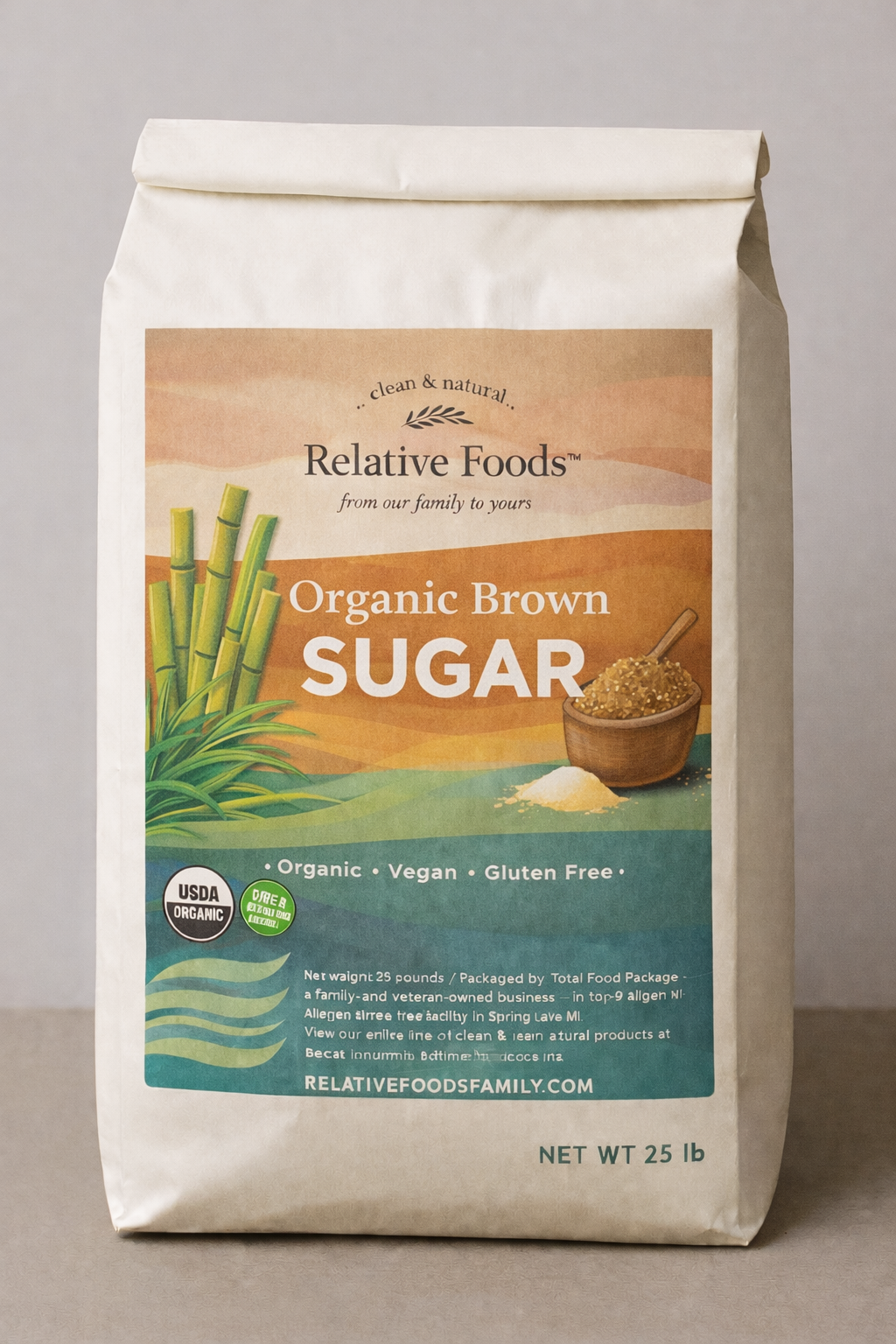 Brown Sugar - Organic, Non-GMO, Gluten Free