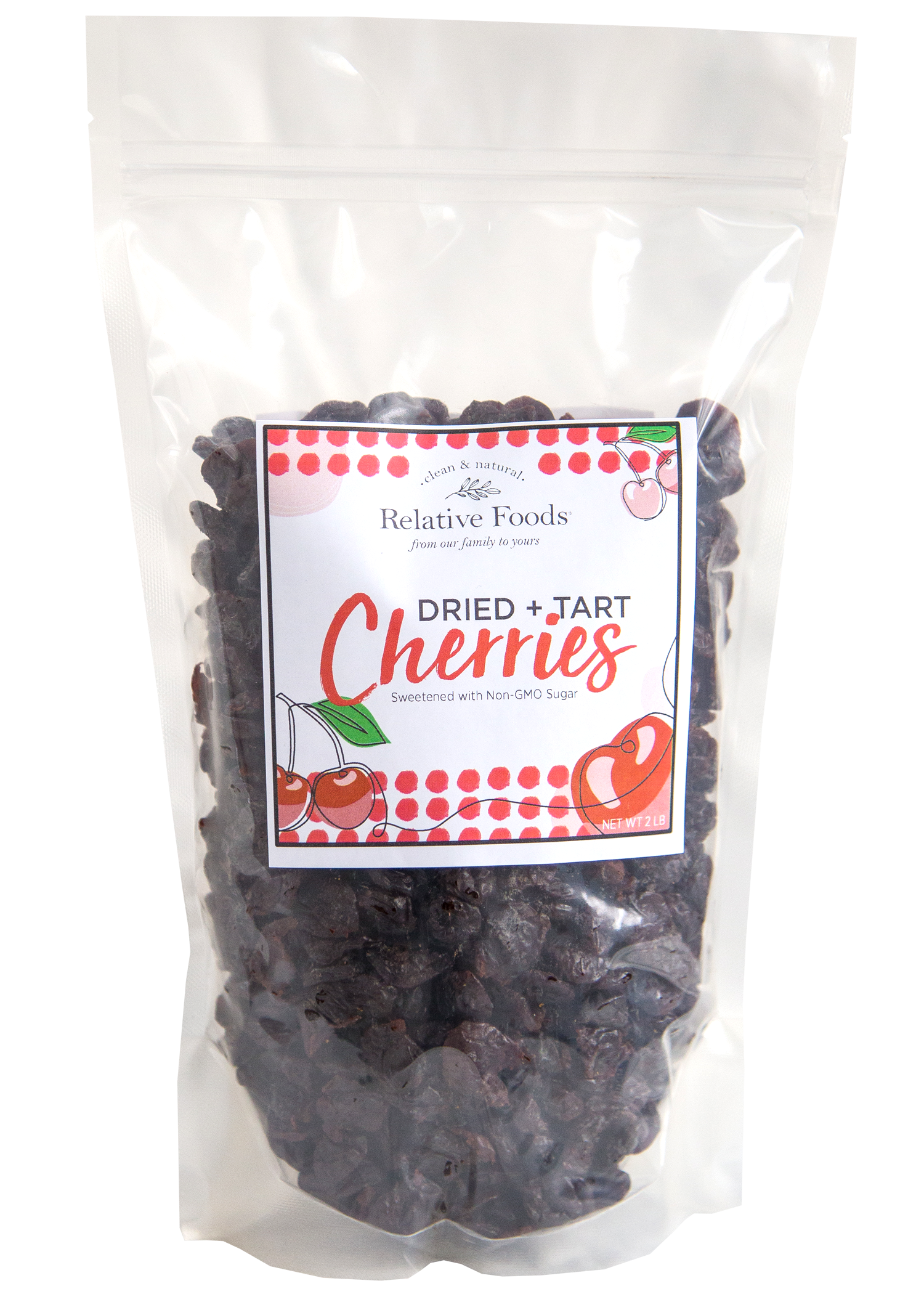 Dried Tart Cherries Sweetened - Gluten Free - 2 Lbs.