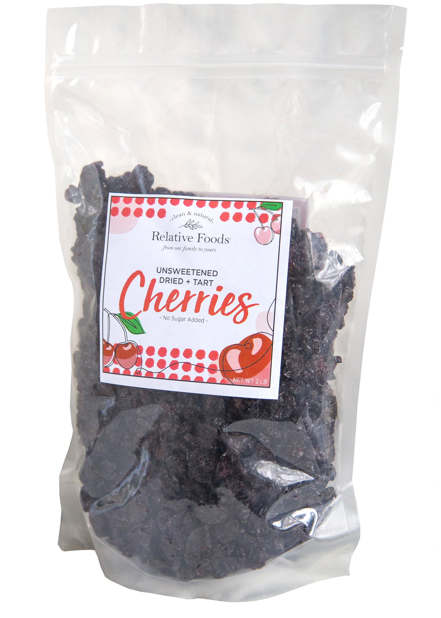Dried Tart Cherries Unsweetened - Gluten Free - 2 Lbs.