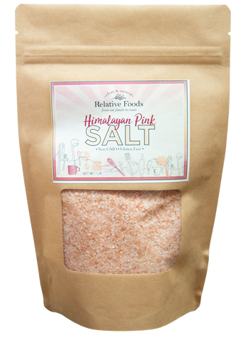 Salt - Pink Himalayan - Non GMO, Gluten Free, Kosher - 1 Lb.