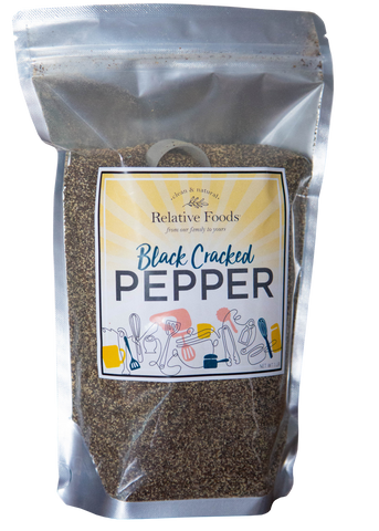 Pepper - Black Cracked, Culinary & Kosher - 1 Lb.